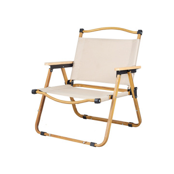 Deluxe Portable Lightweight Camp Chairs Camping Aluminum Reclining Chair Folding Fabric Camping Chair