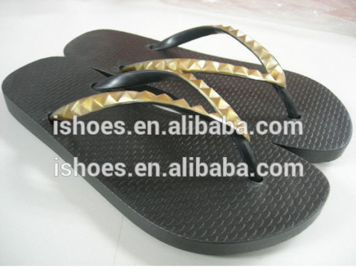 Latest design fashion beach women pvc thong