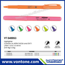 solid multicolored highlighter pen