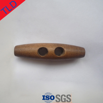 Wooden horn toggle button