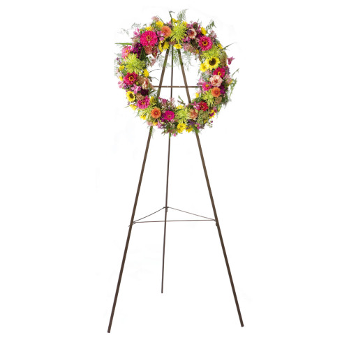 Wire Wreath Easel Heavy-Duty buisvormige ezel