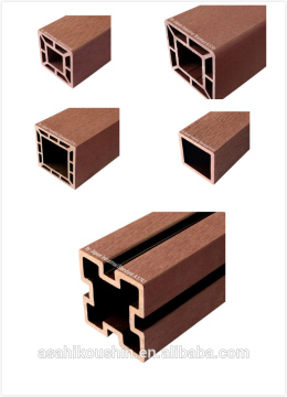 Nature wood durable anti-crack Hollow WPC post in China