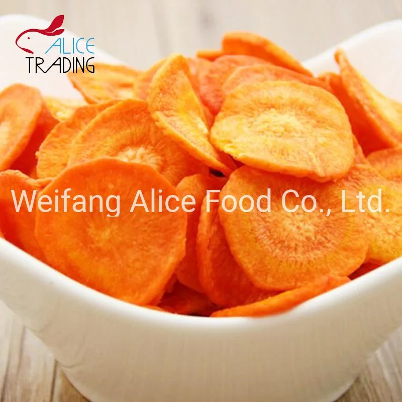 China Healthy Food Supplier Export Standard Fried Vegetable Chips Vf Carrot