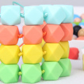 Loose Hexagon Silicone Teething Beads