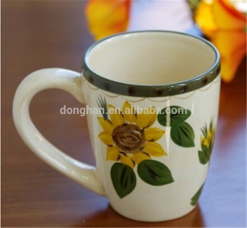 Hot new item home use Sunflower pattern mug