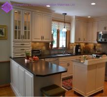 Top level modern shaker kitchen cabinet with island