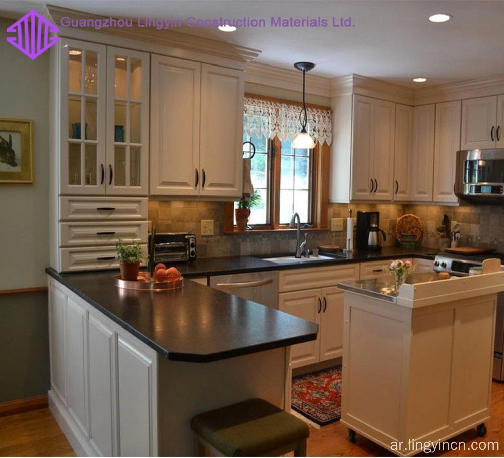 الصين أعلى مستوى مطبخ مجلس الوزراء شاكر الحديثة مع الجزيرة المصنعين