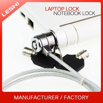 1.8m Notebook Computer Lock, Security Cable Laptop Lock with Key