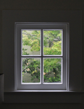 Panoramic windows aluminum fixed window with grill