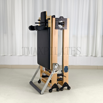 Tmax Maple Wood Pilates Reformer: Foldable Pilates Core Trainer