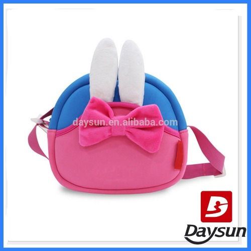 Rabbit shape neoprene bag kids animal backpack