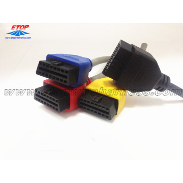 Op maat gegoten Automotive OBD mannelijke connector