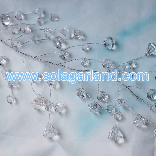 Diamond Crystal Bead Garland kunstmatige kristallen takken