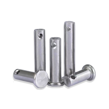 Flat headed cylindrical pins with holes
