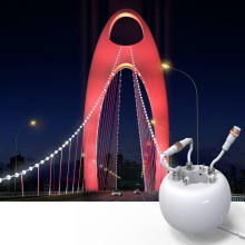 9W 12W LED Bridge Ring Lamp - 360 Degree Luminous LED Bridge Cable for Outdoor Decorative Lighting