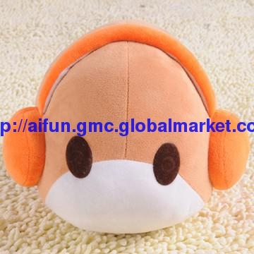 Plush & Stuffed orange Toys, Tropic fish apperance