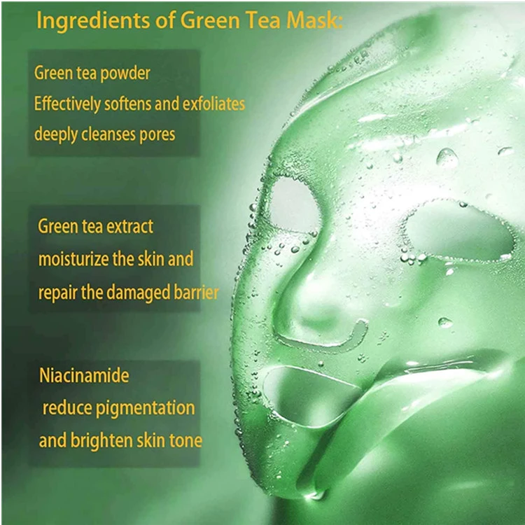 OEM Green Tea/Eggplant Acne Cleansing Purifying Lazy Solid Clay Mask