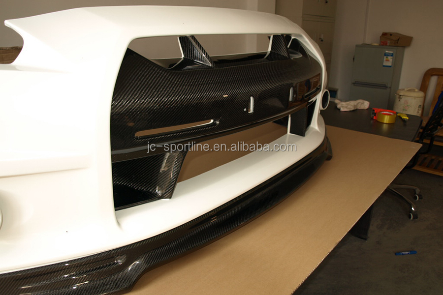 Rear Carbon Fiber R35 Bumper Grill for Nissan GTR R35