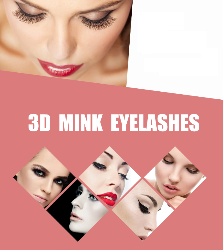 Top quality 3D mink false eyelashes