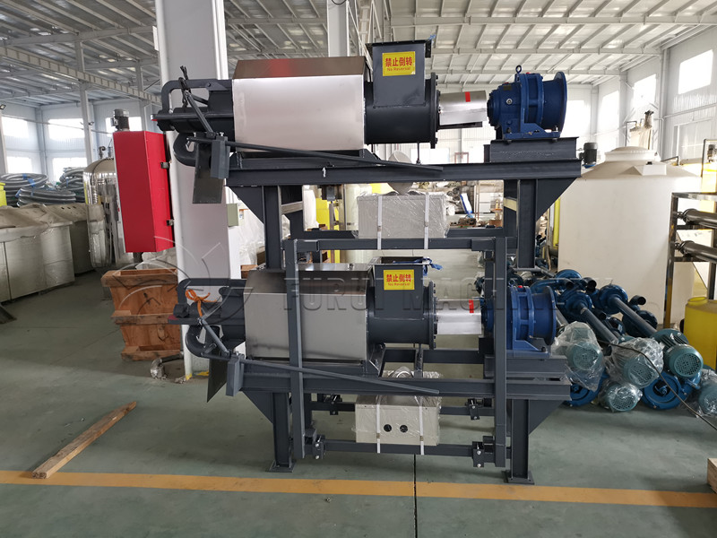 China Gold Supplier screw press cow dung dewatering machine/manure dewatering machine