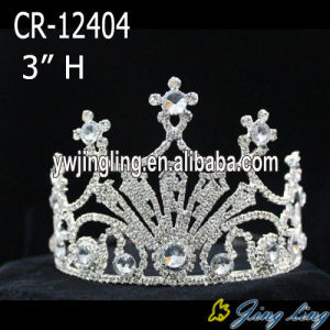 3 Inch Silver Plated King Crowns For Boy