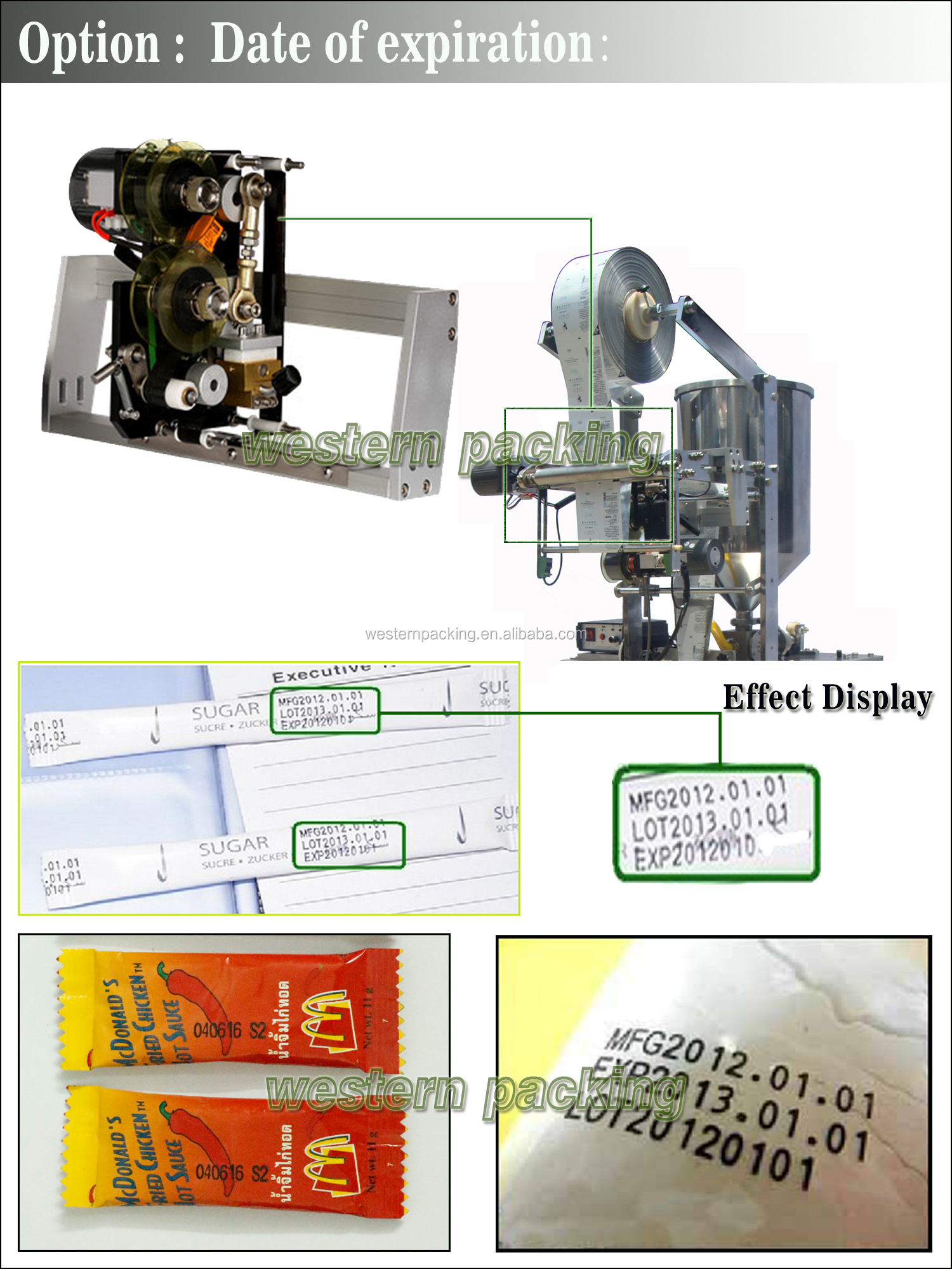 Automatic honey stick packing machine sachet