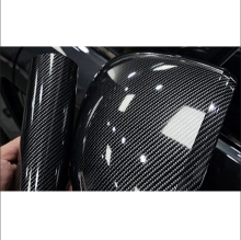 Black 5D Carbon Fiber Wrap Films - Air Release Channels Sticker