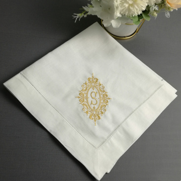 ຖັກແສ່ວຜ້າກະເປົາ Napkins White Linen