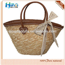 HIFA Beach Wheat Straw Bag Natural Straw Handbag