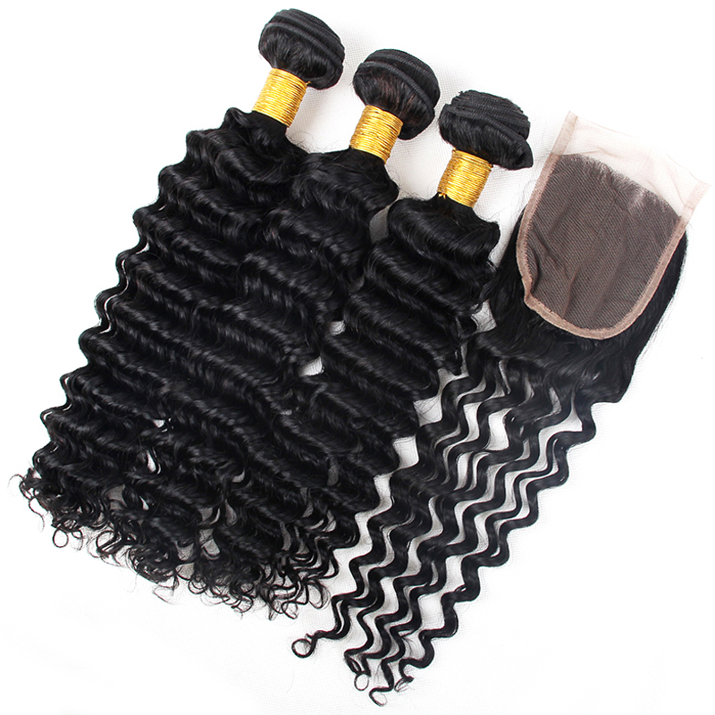 Directly factory wholesale cuticle aligned deep wave hair, virgin unprocessed deep waves brazil hair bundles