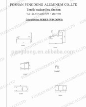 6063-T5 Aluminium Extrusion for Cote-d'lvoire Aluminium Windows
