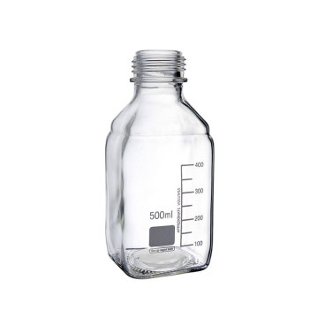 Laboratory Glass Reagent Bottle with Measurements