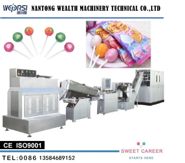 Wealth Lollipop Center Filling Bubble Gum Production Line