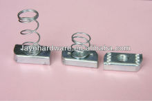 spring channel nut, spring nut, zinc plated