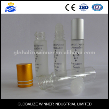 6ml Tubular glass roll on bottle with printing with aluminum cap