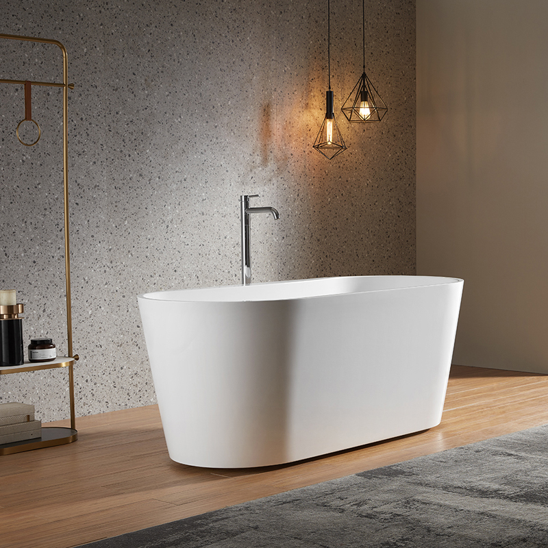 Customized Professional Bathtubs White Acrylic Freestanding Bathroom Bathtub