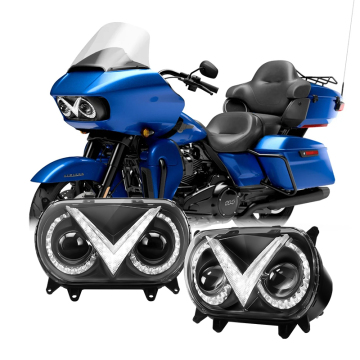 DOT ECE Approved LED Headlights for 2015+ Road Glide and Road Glide Limited Harley Davidson