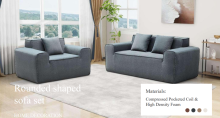 small 2 seater compression sofa