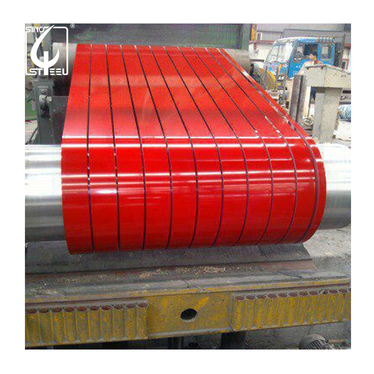 Pre galvanized color coated steel ppgi slit coils strips for roofing sheets