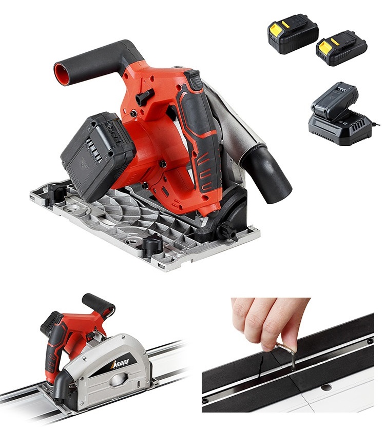 Cordless Plunge Saw With Track