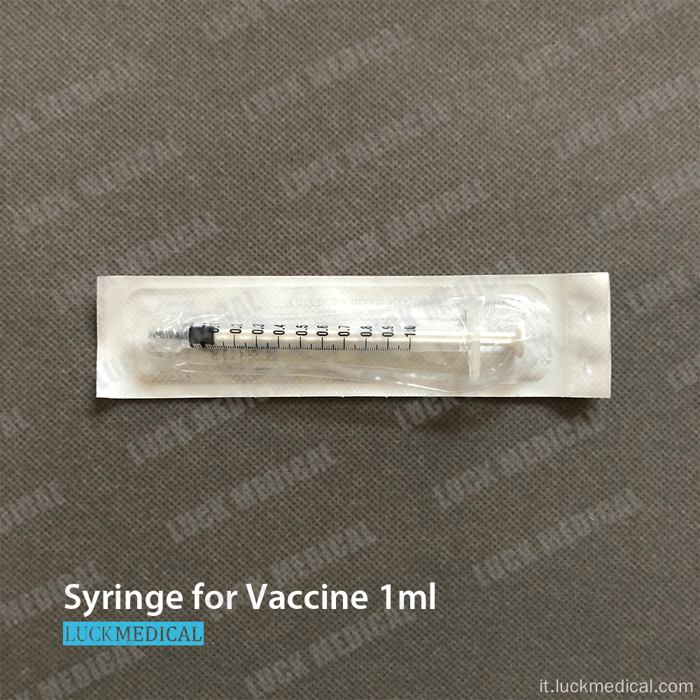 Siringa vuota speciale per il vaccino 1ML