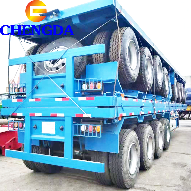 4 Axles Flatbed Trailer