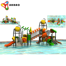 Safe Outdoor Playground Water Amusement Park Items with Water Slides