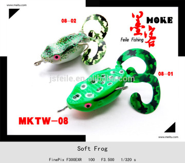 45MM silicagel plastic green rubber frog