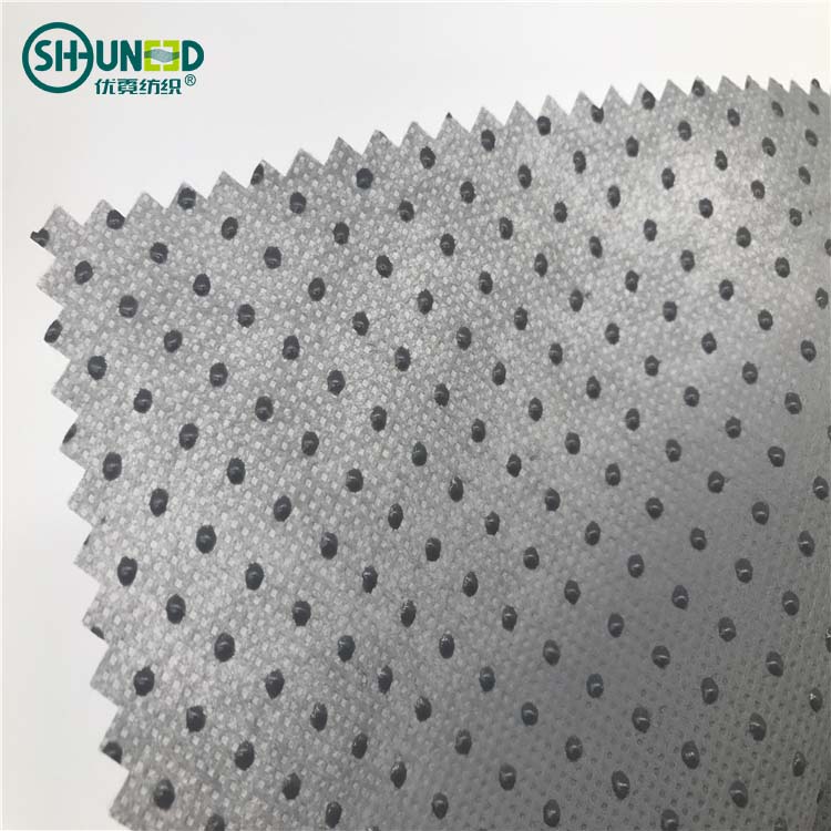 Rubber dotted anti-slip nonwoven fabric mat pp polypropylene spunbond nonwoven fabric for hometextile mattress doghouse