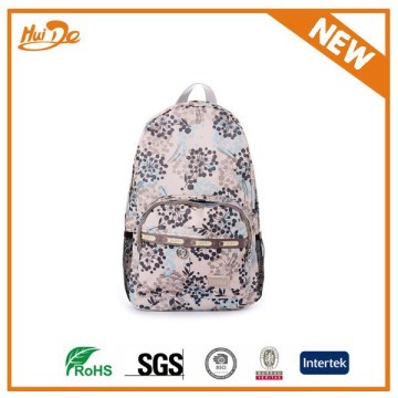 printed canvas backpack bag