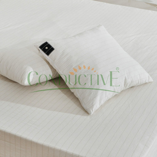 Sarung Bantal Grounding Cotton Silver Organik