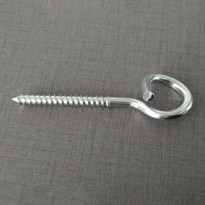 Dead End Bolt Stainless Steel Hooks Cable Wire Fixing Nail Eye Metal Screw Pigtail Hook