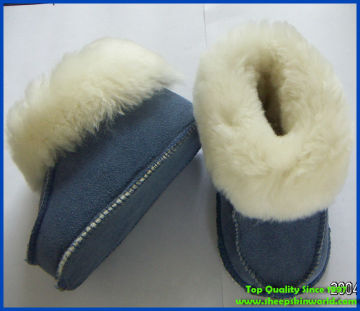 sheepskin wool baby winter shoes