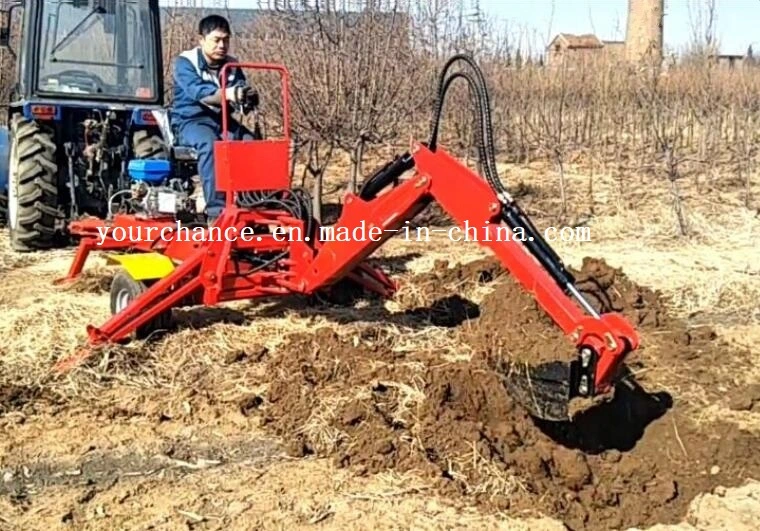 High Quality Lwq5 11HP Gasoline Engine Selfpower ATV UTV Towable Small Backhoe for Sale